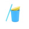 GoSili Silicone Sea Blue/Yellow Large Kids' Straw Cup