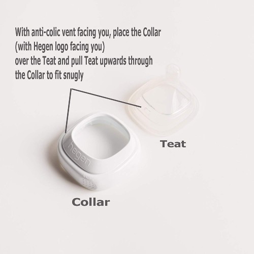 Hegen White PCTO Collar and Transparent Cover