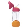 b.box Strawberry Shake Tritan Orange and Pink Kids' Drink Bottle