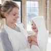 Cuddledry Original White Hands-Free Baby Bath Towel
