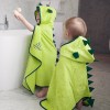 Cuddledry Cuddleroar Green Hooded Dinosaur Bath Towel