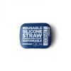 GoSili Cobalt Blue Silicone Straw with Tin Case