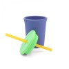 GoSili Silicone Grey/Lime Green Large Kids' Straw Cup
