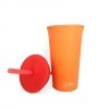 GoSili Silicone Orange/Red Extra Large Straw Cup