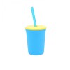 GoSili Silicone Sea Blue/Yellow Large Kids' Straw Cup