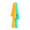 GoSili Silikids Sea/Orange Kids' Reusable Silicone Straws (Pack of 6)