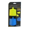 GoSili Silikids Blue/Lime Universal Silicone Sippy Tops (Pack of 2)