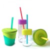 GoSili Silikids Lime/Green/Purple Universal Silicone Straw Tops (Pack of 3)