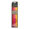 GoSili Silikids Spice/Pink/Tangerine Kids' Reusable Silicone Straws (Pack of 6)