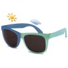 Real Shades Light Green/Royal Blue Switch Sunglasses for Toddlers