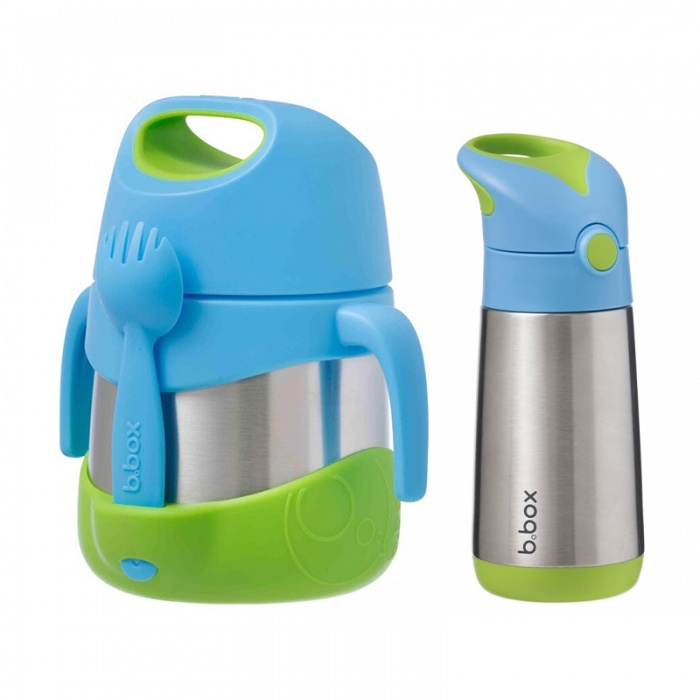 b.box Ocean Breeze Kids' Insulated Bottle and Jar Bundle