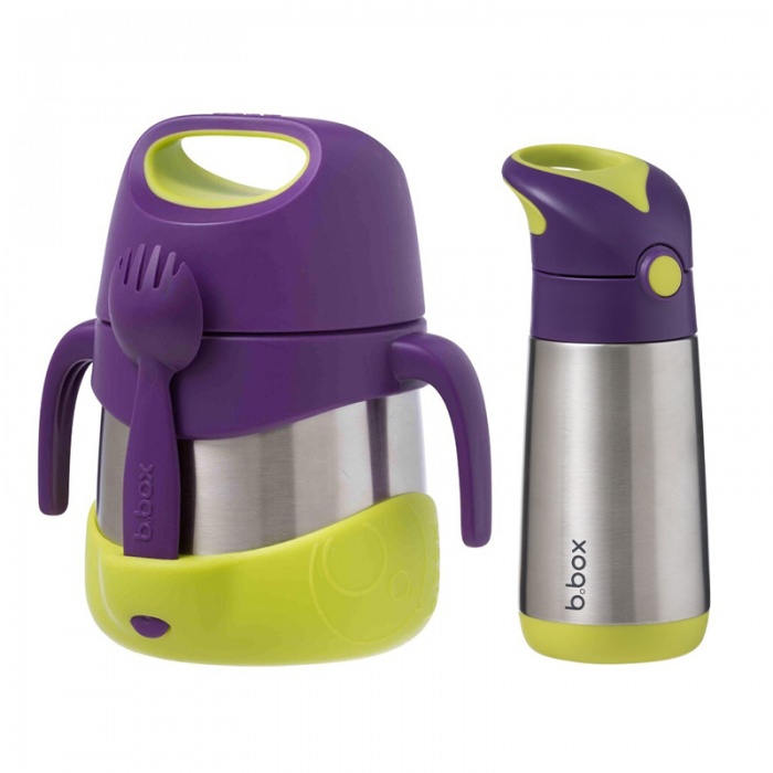 b.box Passion Splash Kids' Insulated Bottle and Jar Bundle