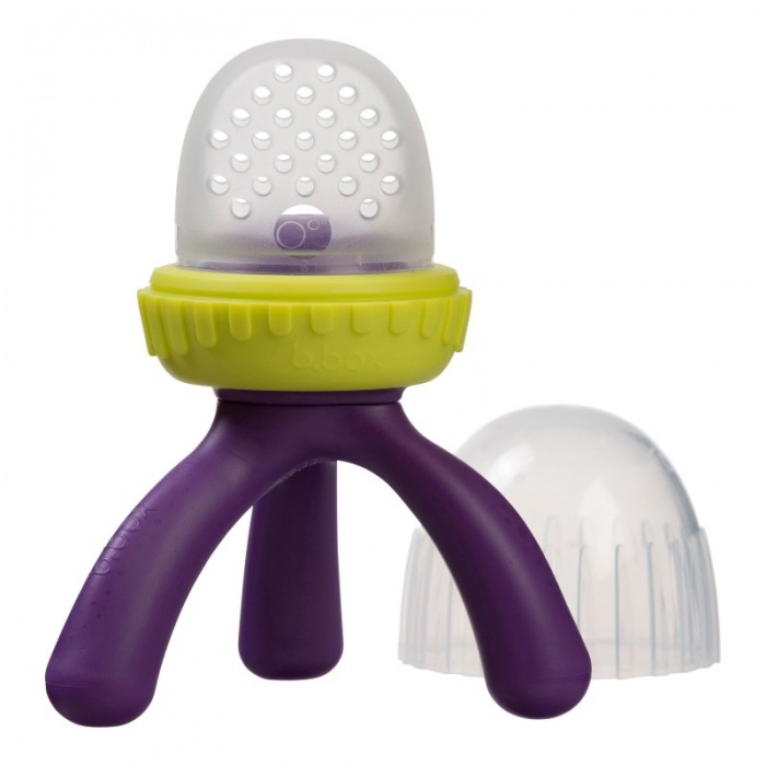 b.box Passion Splash Purple Silicone Fresh Food Feeder