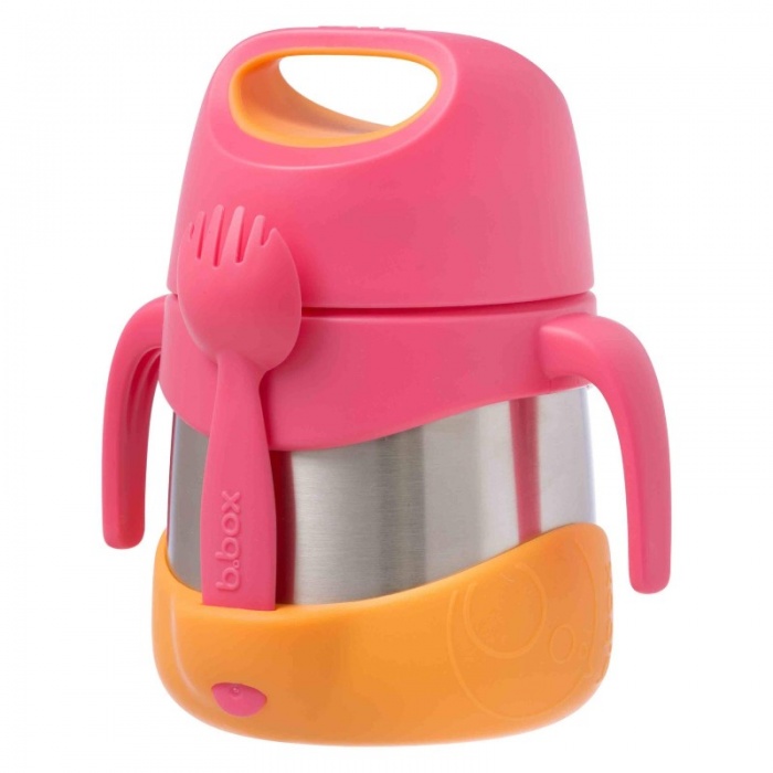 b.box Strawberry Shake Pink Kids' Insulated Food Jar