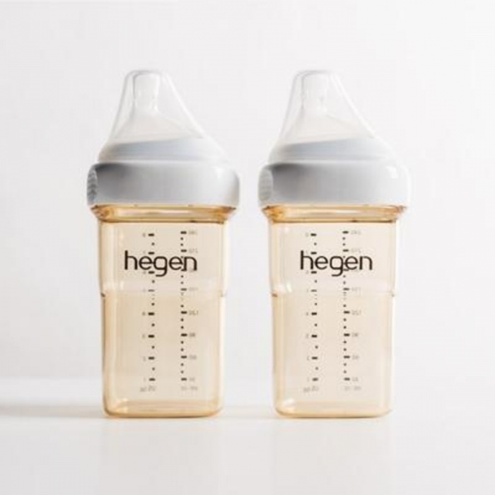 Hegen PCTO 240ml Feeding Bottle with Medium Flow Teat (Pack of 2)