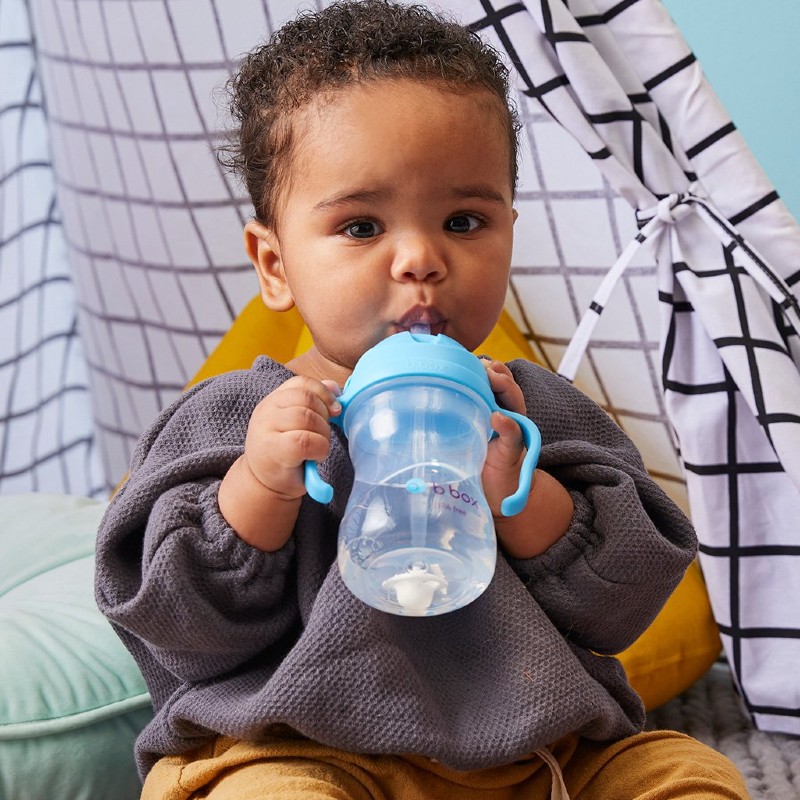 Toddler drinking from the b.box Sippy Cup Toddler drinking from the b.box Sippy Cup