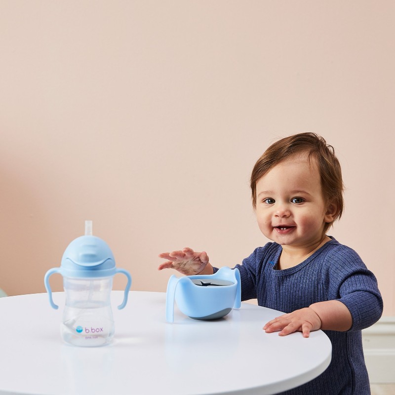 Baby drinking from the b.box Sippy Cup