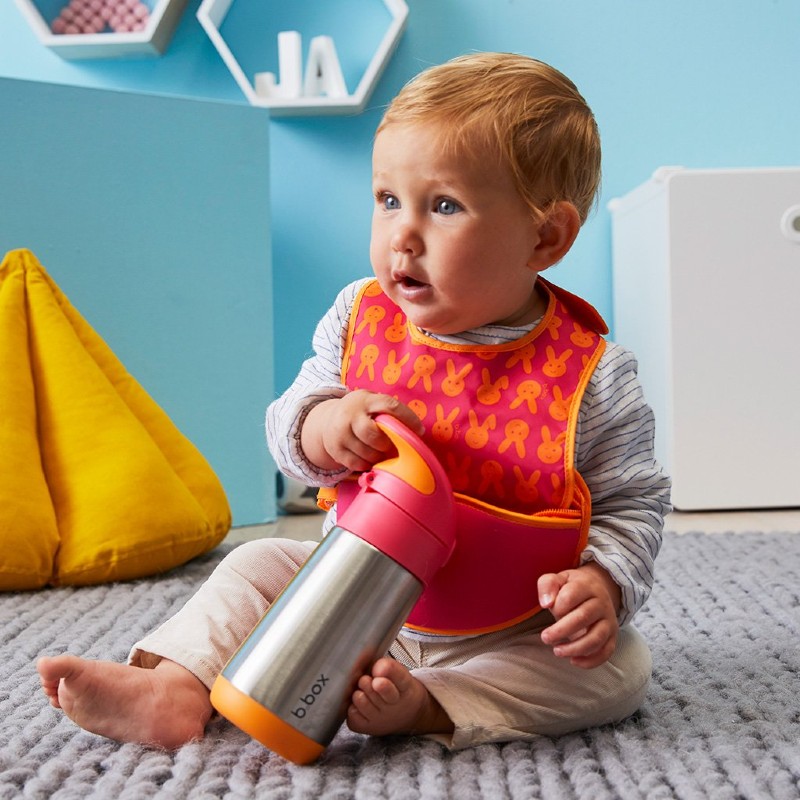 Child holding the b.box Insulated Drink Bottle