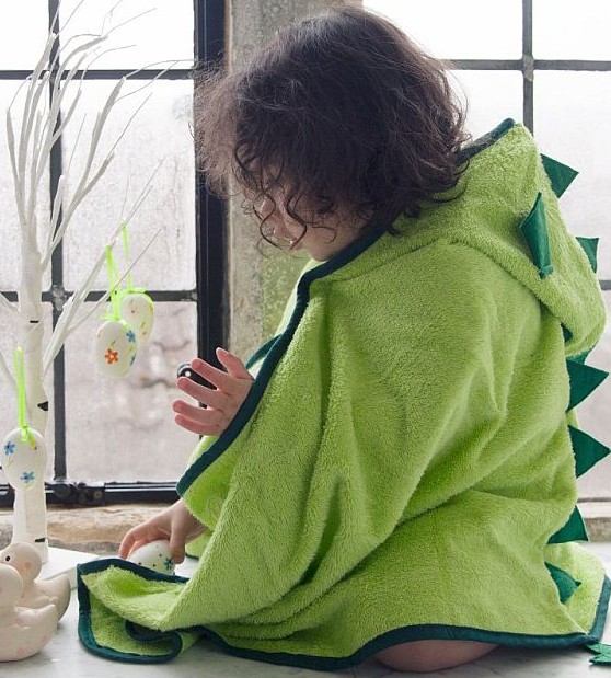 The Cuddleroar Hooded Towel is made from natural cotton and bamboo fibres The Cuddleroar Hooded Towel is made from natural cotton and bamboo fibres