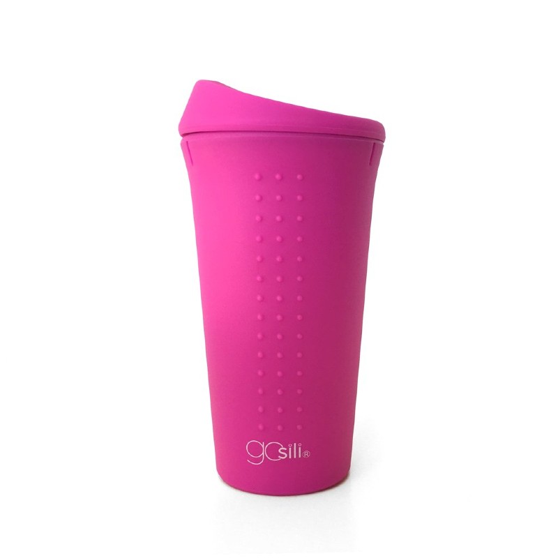 GoSili Silicone Hot Pink To-Go Travel Cup