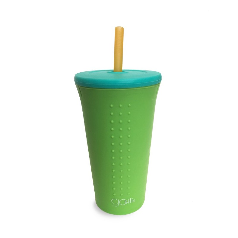 GoSili Silicone Lime Extra Large Straw Cup