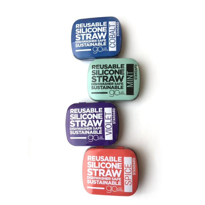 GoSili Silicone Straw with Tin Case GoSili Silicone Straw with Tin Case