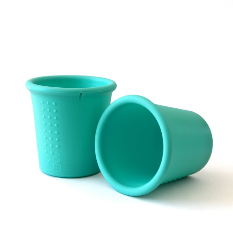 GoSili Silikids Sea Blue Kids' Silicone Cups (Pack of 2)