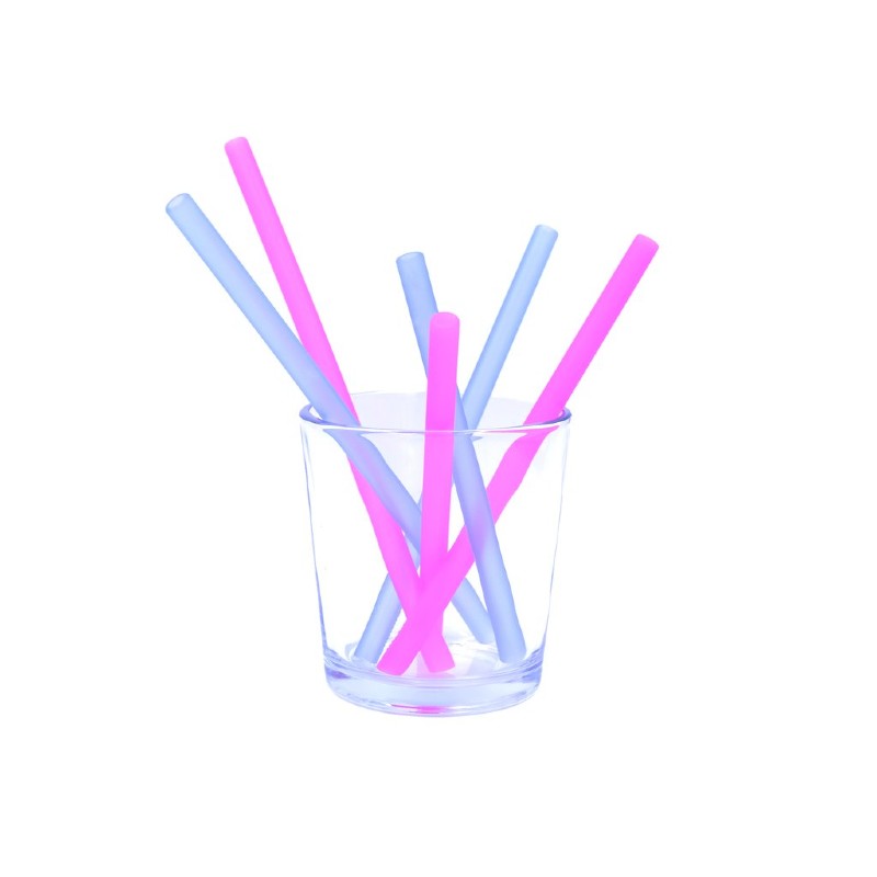 GoSili Silikids Kids' Reusable Silicone Straws (Pack of 6)