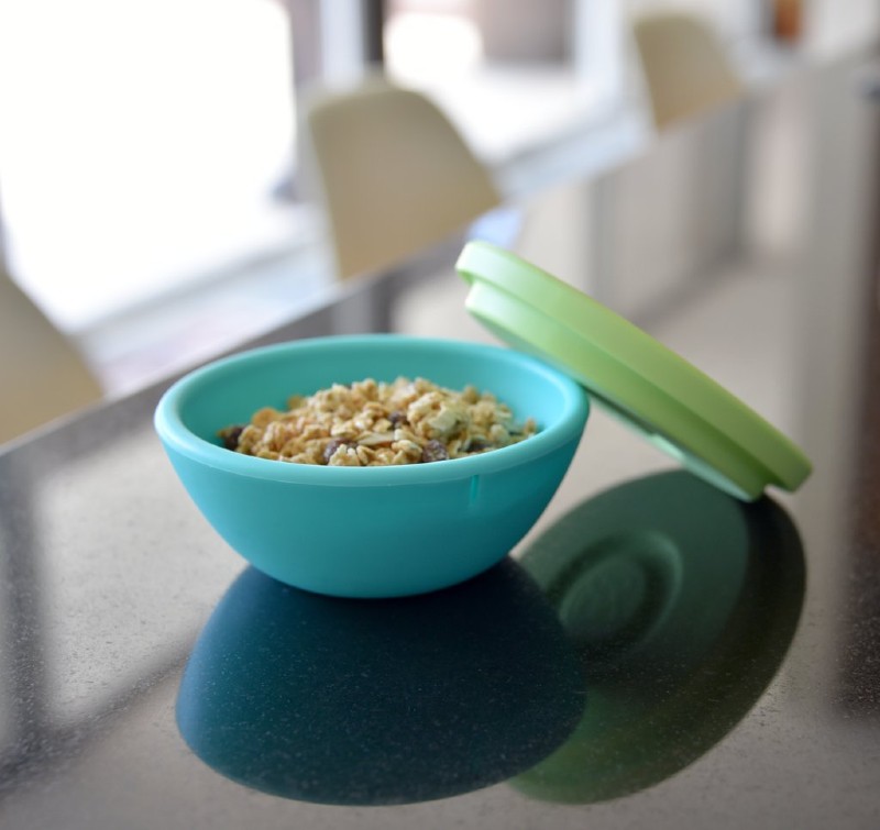 The Silikids Bowl and Plate can be warmed easily in the microwave GoSili Silikids Silicone Kids' Bowl and Plate Set