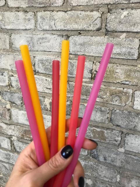 GoSili Silikids Kids' Reusable Silicone Straws (Pack of 6)