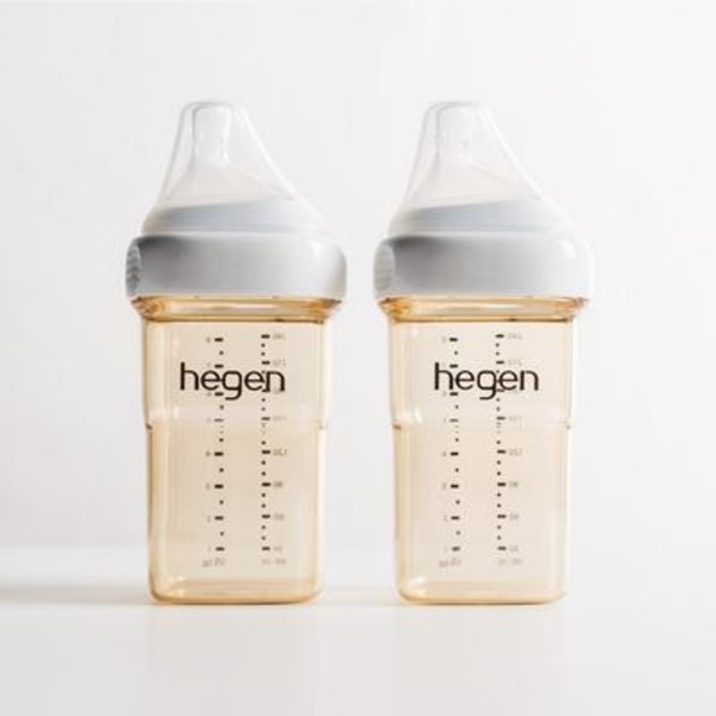 Hegen PCTO 240ml Feeding Bottle with Medium Flow Teat (Pack of 2)