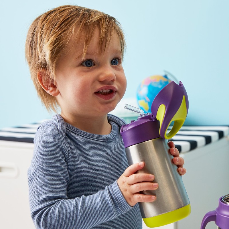 Child with the b.box Insulated Drink Bottle