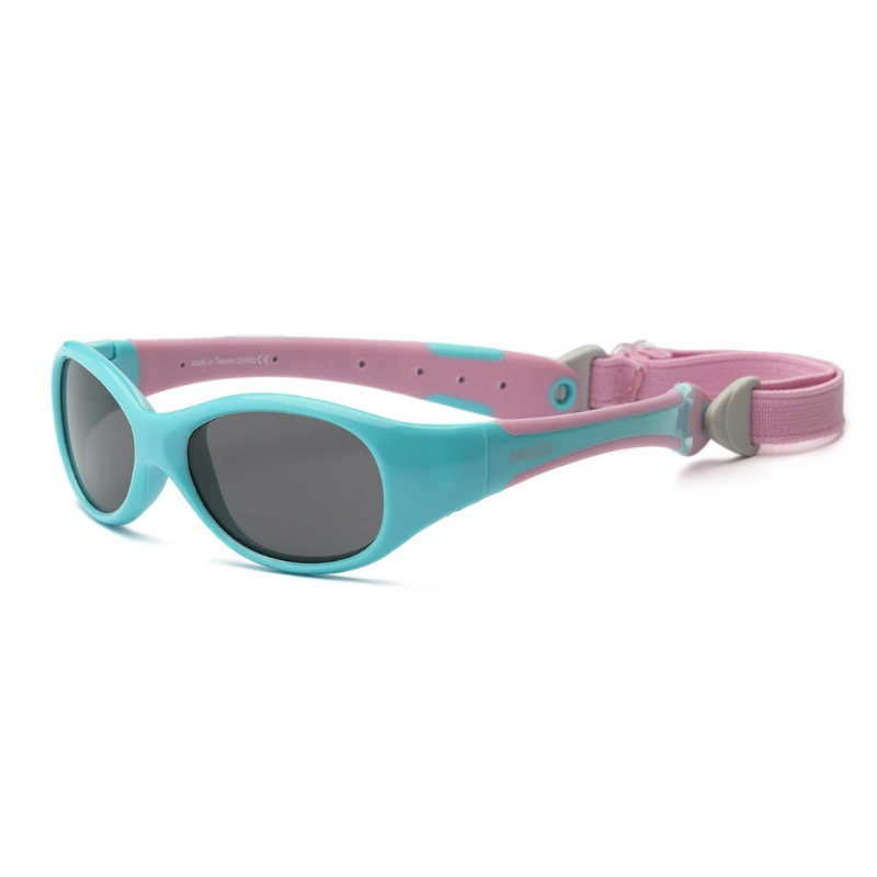 Real Shades Explorer Aqua/Pink Baby Sunglasses Twins.co.uk