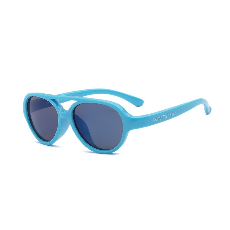 Real Shades Sky Neon Blue Sunglasses for Kids 4+