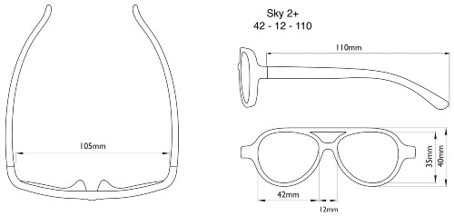 Dimensions of the Sky Sunglasses Dimensions of the Sky Sunglasses