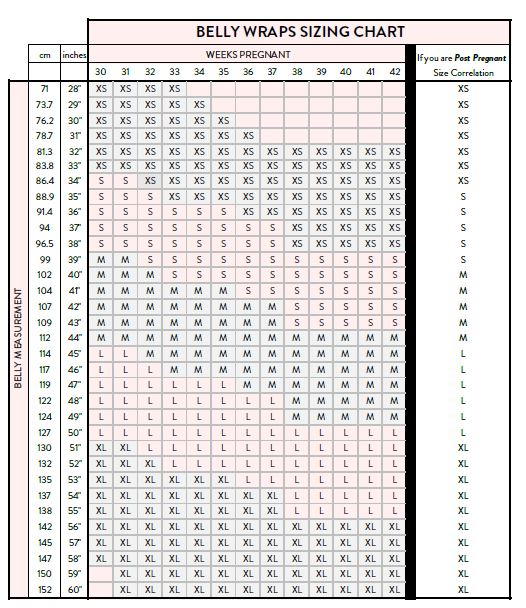 Sizing Chart